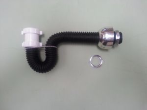 021.Universal Flex Pedestal Sink-trap plastic, brass drain