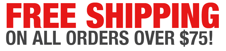 Free shipping for all orders over $75!